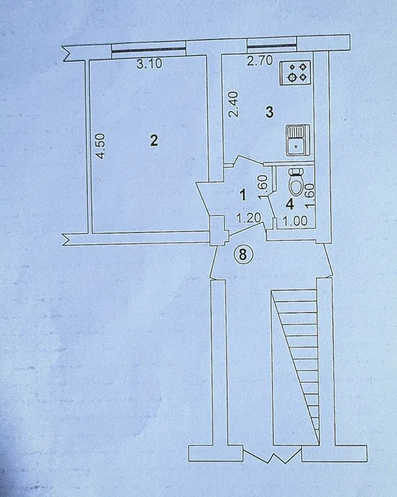 Продам свою 1 комнатную квартиру. Без посредников. 1 этаж
