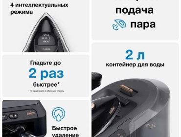 Парогенератор Braun CareStyle 7 Pro IS7286BK, 285 y.e