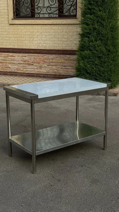 Стол нержавейка рабочий кухонный мойка стеллаж стиллаж мебель ошхона