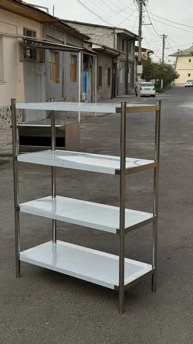 Стол нержавейка рабочий кухонный мойка стеллаж стиллаж мебель ошхона