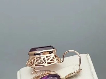 Продам, Редкие Винтажные Ссср 1989год Свердловский заводские Серьги с Корунд А