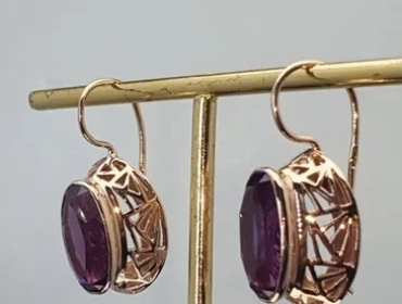 Продам, Редкие Винтажные Ссср 1989год Свердловский заводские Серьги с Корунд А