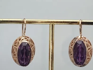 Продам, Редкие Винтажные Ссср 1989год Свердловский заводские Серьги с Корунд А