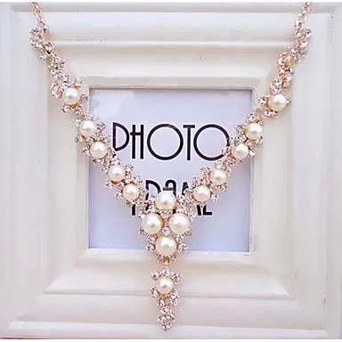 Серьги и колье, жемчуг. Корея