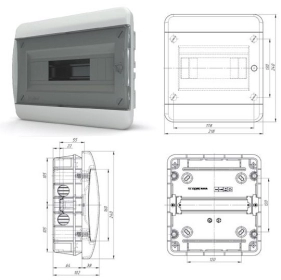 Продам, Щиты пластиковые 8 модулей IP41 Россия Текфор