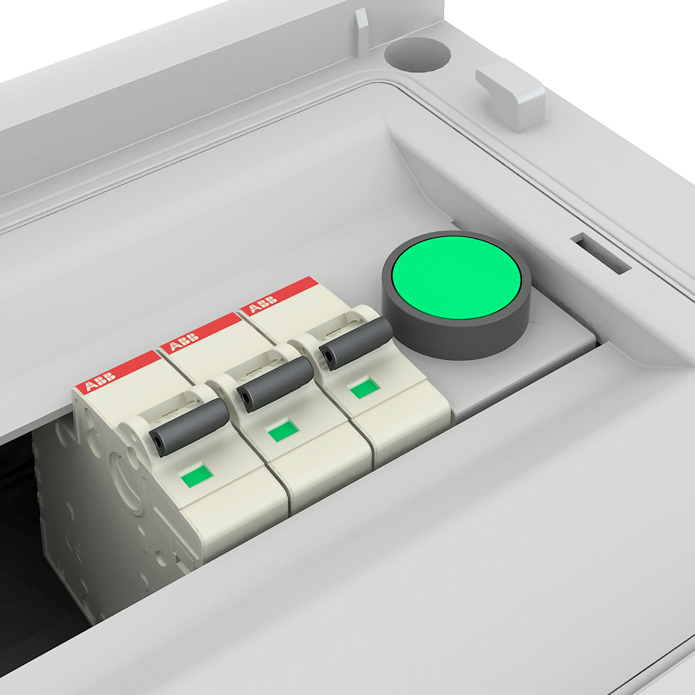 Пластиковый распределительный щит на 24 модуля IP41,Текфор