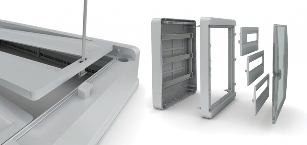 BNK 65-36-1 Щит распределительный пластиковый наружного монтажа на 36 модулей IP65 Текфор