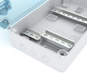 Sotaman, Щит KNS 66-350x200 IP66 для установки счётчика с 4 автоматами Текфор