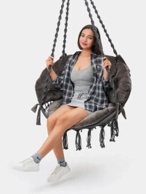 Продам, ГАМАК МАКРАМЕ подвесное кресло качели +подушка в подарок GAMAK MAKRAME
