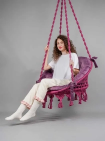 Продам, ГАМАК МАКРАМЕ подвесное кресло качели +подушка в подарок GAMAK MAKRAME