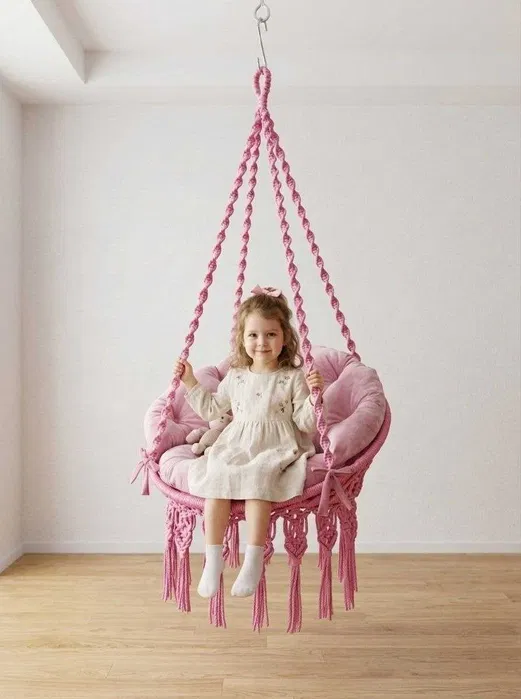 ГАМАК МАКРАМЕ подвесное кресло качели +подушка в подарок GAMAK MAKRAME