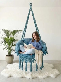 Продам, ГАМАК МАКРАМЕ подвесное кресло качели +подушка в подарок GAMAK MAKRAME