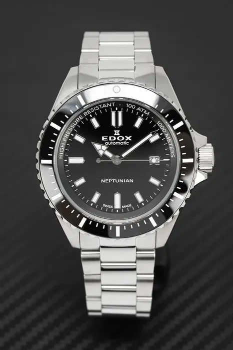 Швейцарские часы EDOX Skydiver Neptunian, 1000 метров!