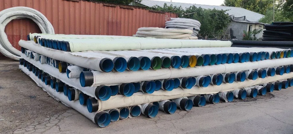 Дренажный труба с геотекстилем от100мм до 800мм