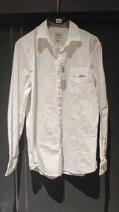 Белая мужская рубашкa Guess XXL