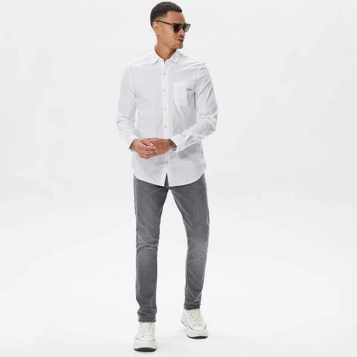 Белая мужская рубашкa Guess XXL