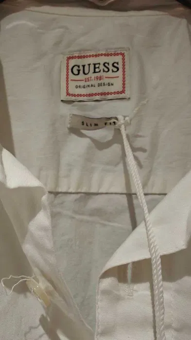 Белая мужская рубашкa Guess XXL