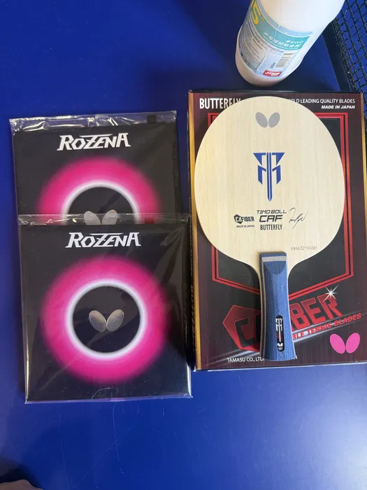 Timo Boll CAF и накладки Rozena профессиональная ракетка