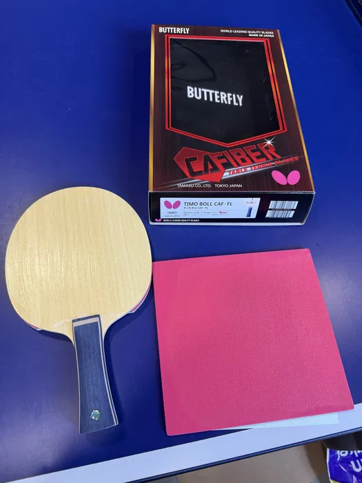 Timo Boll CAF и накладки Rozena профессиональная ракетка