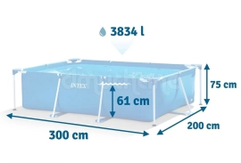 Продам, Доставка! INTEX каркасный Бассейн Basseyn 300×200×75 ОРИГИНАЛ