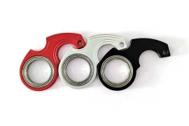 Tekinga beraman, Брелок-спиннер антистресс, для ключа, оригинал алюминиевый