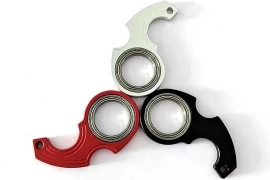 Tekinga beraman, Брелок-спиннер антистресс, для ключа, оригинал алюминиевый