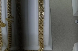 Тилла браслет,Туркия, золотая браслет проба 585, вес 14,83. размер 2