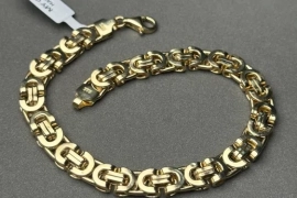 Тилла браслет,Туркия, золотая браслет проба 585, вес 14,83. размер 2