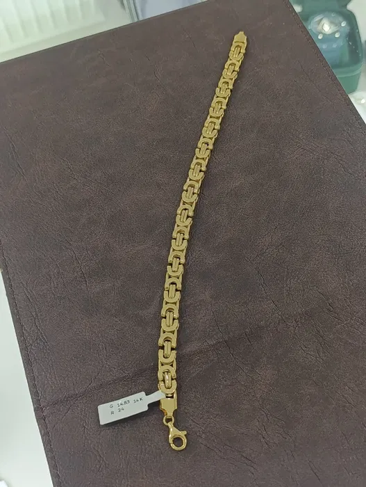 Тилла браслет,Туркия, золотая браслет проба 585, вес 14,83. размер 2