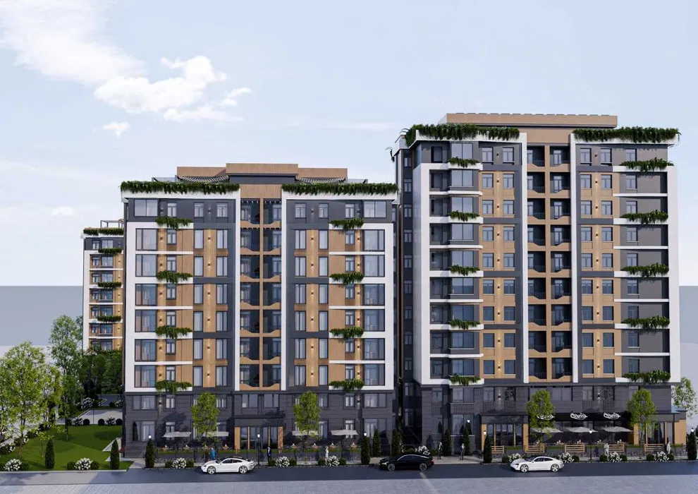 3-комнатная квартира в Мирабаде, рядом с Саракулькой, новостройка(МА)