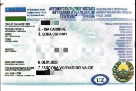 Продам, Kia carnival yili 2023 tex Pasport 2025da olingan lux light yangi