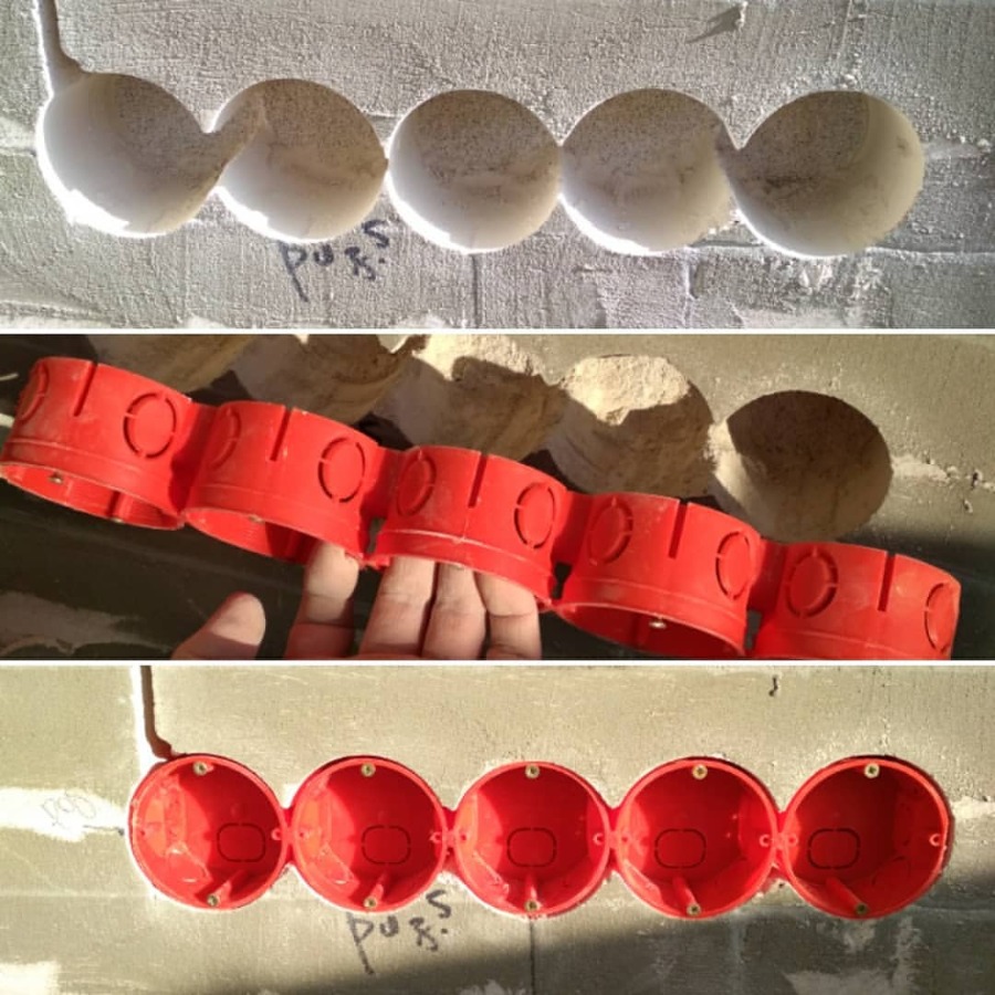 КУ-1101 68 x 40 мм самые качественные подрозетники в Ташкенте. Огнестойкость 650°C.