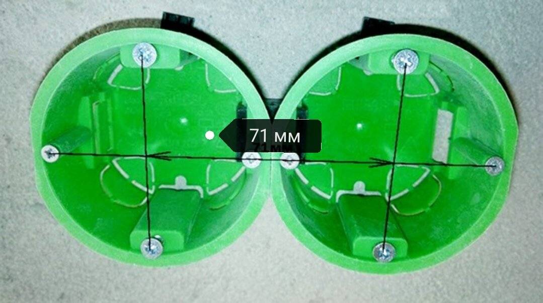 Подрозетники КУ1201,1202,1203,1204,1205,1206 HEGEL для гипсокартона